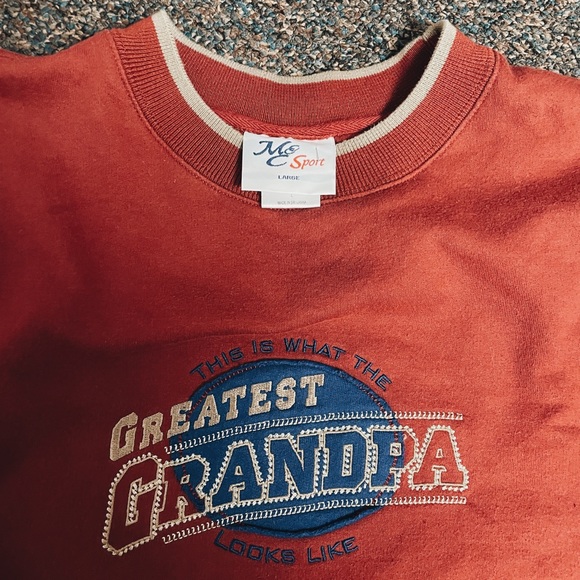 VINTAGE "greatest grandpa" crewneck sweatshirt - Picture 3 of 4